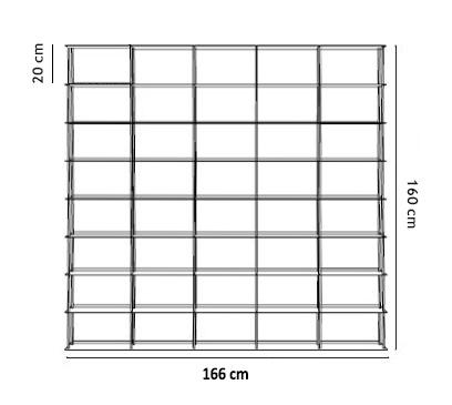 KRIPTONITE porte DVD murale KROSSING_1 166 x 160 c