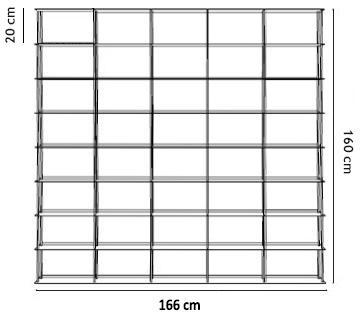 KRIPTONITE porte DVD murale KROSSING_1 166 x 160 c