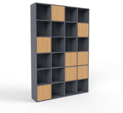 Range CD anthracite - bois certifié - 156 x 233 x