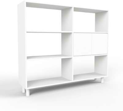 Range CD blanc - bois certifié - 151 x 130 x 35 -