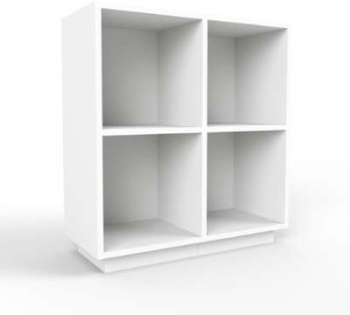 Range CD blanc - bois certifié - 79 x 85 x 35 - mo