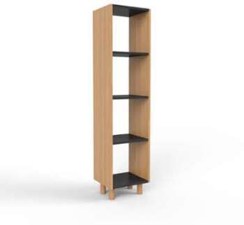 Range CD chêne - bois certifié - 41 x 168 x 35 - m