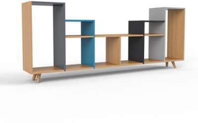 Range CD chêne - bois certifié - 233 x 91 x 35 - m