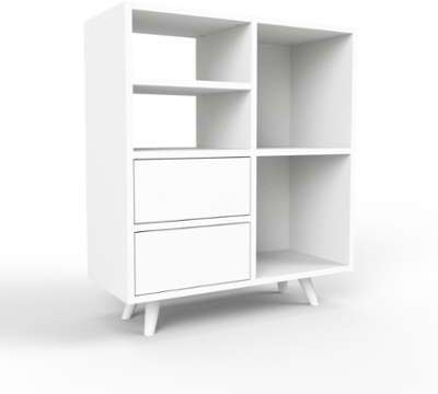 Range CD blanc - bois certifié - 79 x 91 x 35 - mo