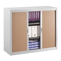 Armoire à rideaux démontables 100 x 120 cm alu - hêtre Armoire à rideaux démontables