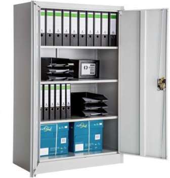 Armoire de Bureau Meuble de Rangement à 3 Etagères