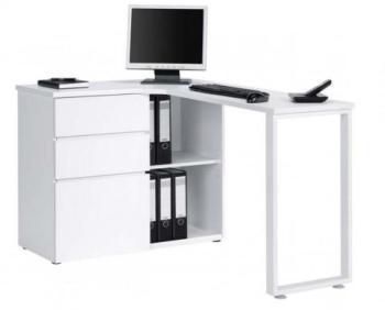 Bureau d angle design blanc Braga