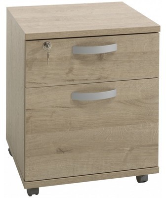 Caisson à 2 tiroirs avec roulettes pour bureau col