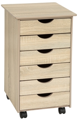Caisson à roulettes, Bureau 6 Tiroirs 65 cm x 36 c