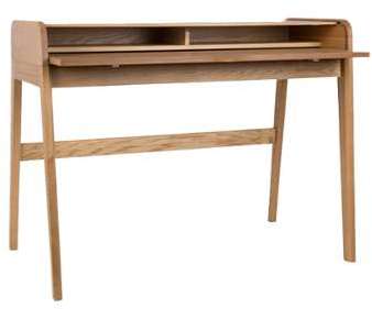 Bureau console design en bois naturel - LEO