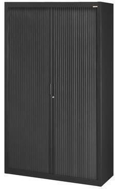 Armoire haute 200cm à rideaux bruneau - Bruneau - Armoire Armoire haute 200cm à rideaux