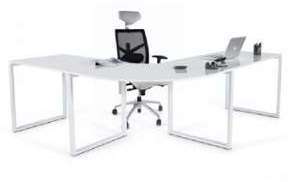 Bureau dangle informatique - BLEDOW BLANC