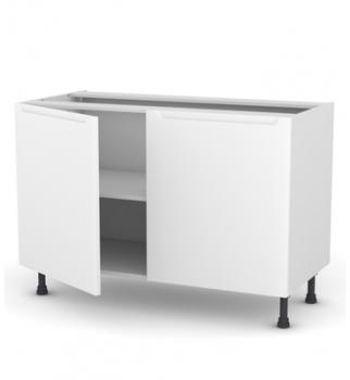 Meuble de cuisine Bas PIMA Blanc 2 portes L120 x H