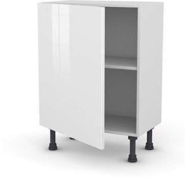 Meuble de cuisine Bas BORA Blanc 1 porte L60 x H70 Meuble de cuisine Bas BORA