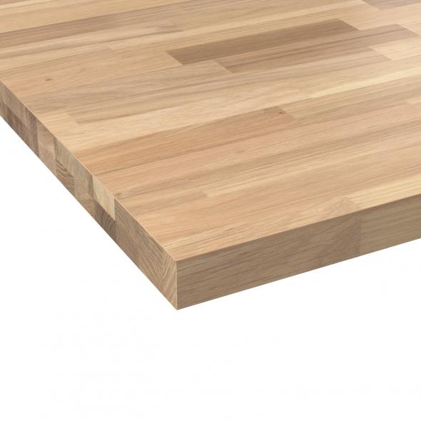 Plan de travail cuisine Chêne Lamelle Bois massif