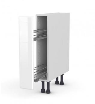 Meuble de cuisine Range épice epoxy IRIS Blanc 1 porte Meuble de cuisine Range épice