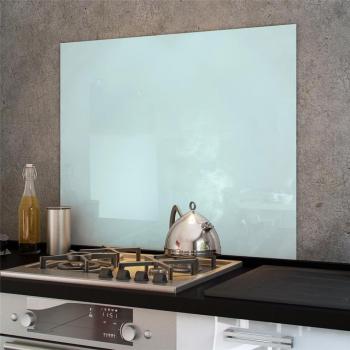 Crédence fond de hotte verre brillant - Blanc 900x750 Crédence fond de hotte verre