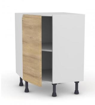 IPOMA Chêne Naturel Meuble angle prof.37 1 porte L