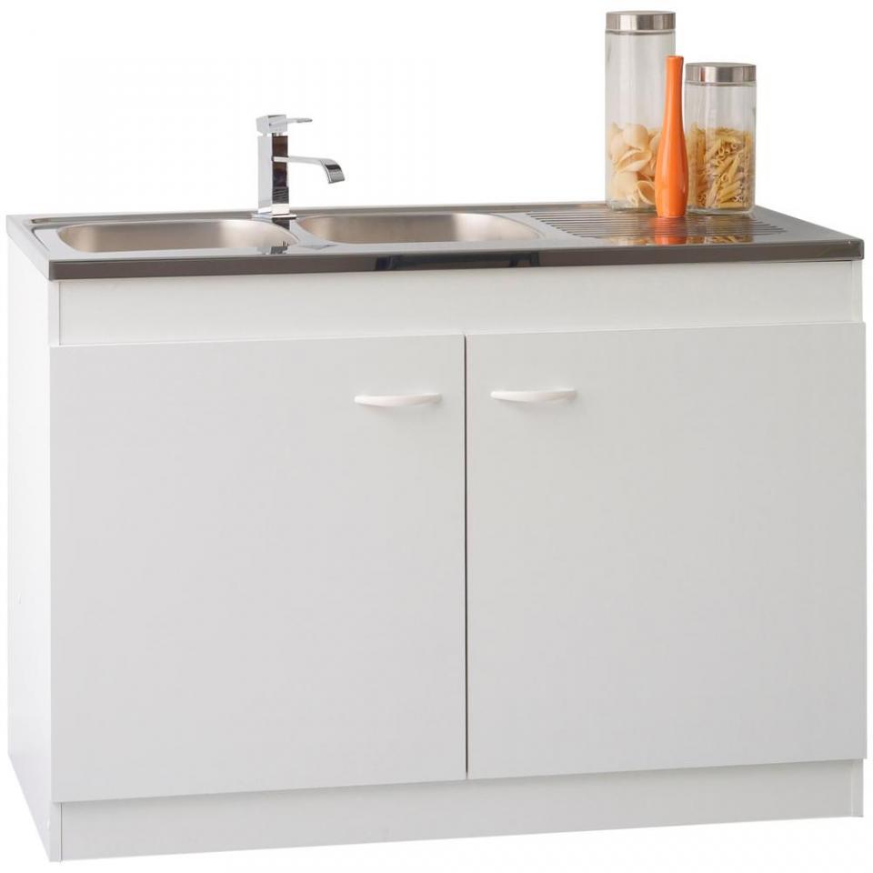Armoire basse pour évier avec 2 portes (120 cm).