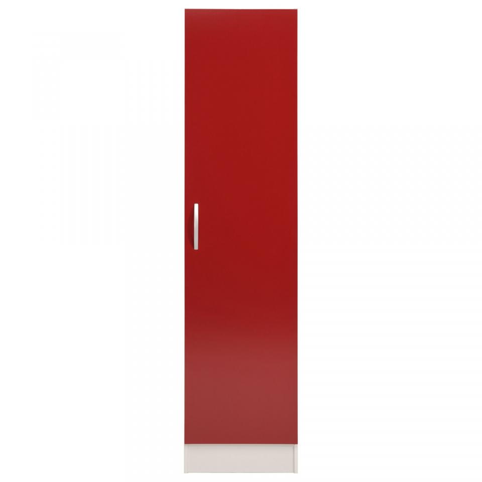 Colonne de cuisine à étagères H208cm Rouge