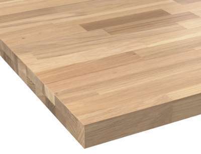 Plan de travail cuisine Chêne lamelle Bois massif