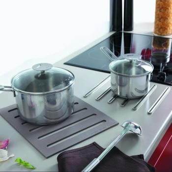 Repose casserole design Dessous de plat 2 en 1 En silicone Repose casserole design Dessous