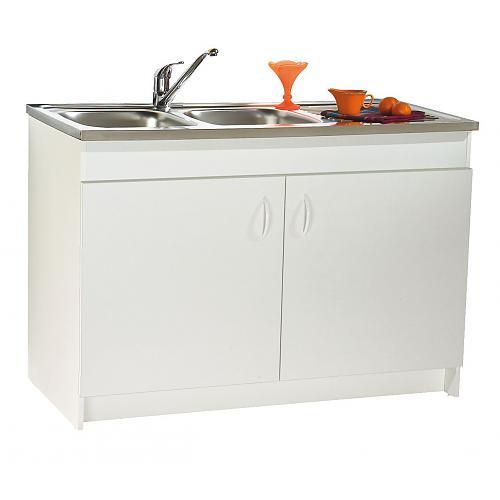 Meuble sous évier SIM NF - 100 x 60 cm - 2 portes