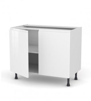 Meuble de cuisine Sous évier IPOMA Blanc 2 portes
