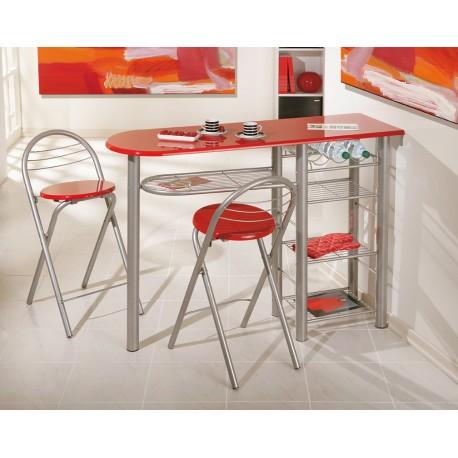 Ensemble de cuisine Table-Bar et chaises hautes