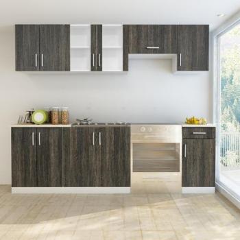 VidaXL Cuisine complète 7 pièces Aspect wenge