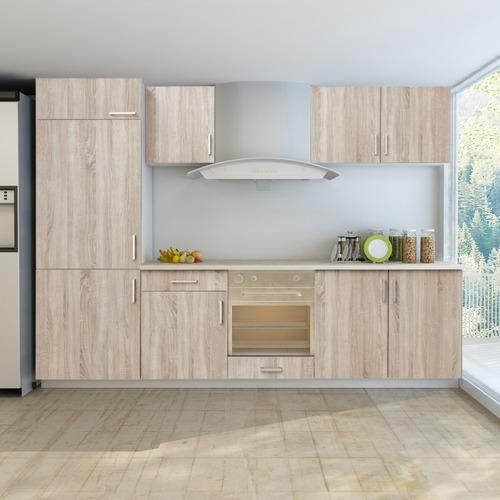 VidaXL Set de 7 meubles cuisine pour réfrégirateur