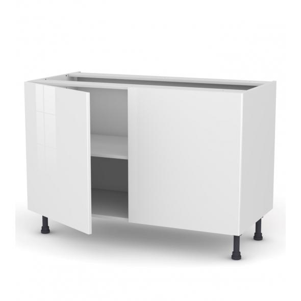 Meuble de cuisine Sous évier STECIA Blanc 2 portes