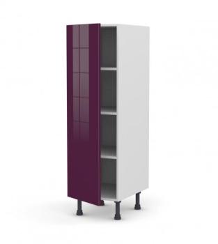 Colonne de cuisine Armoire étagère KERIA Aubergine Colonne de cuisine Armoire
