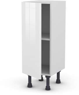 Meuble de cuisine Bas BORA Blanc 1 porte L30 x H70 Meuble de cuisine Bas BORA