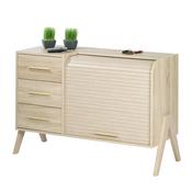 Meuble de rangement avec 3 tiroirs 1 tablette et r