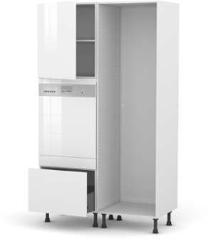 Colonne de cuisine Lave vaisselle intégrable BORA Blanc Colonne de cuisine Lave vaisselle