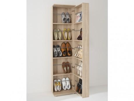 Meuble à chaussures WALKER - 1 porte, 1 miroir - C