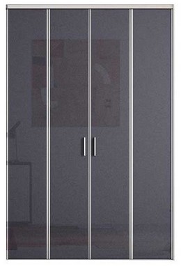 Porte de placard pliante Kazed anthracite