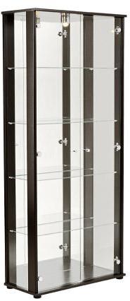 Vitrine 77x35x177cm coloris café Vitrine 77x35x177cm coloris