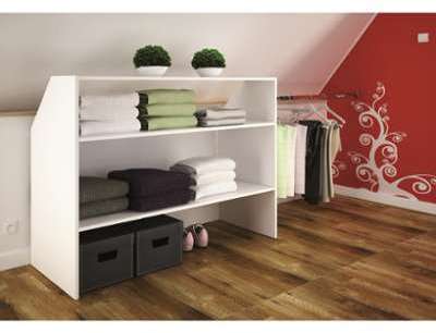 Sous-combles blanc perle largeur 120 cm Sous-combles blanc perle largeur