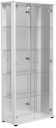 Vitrine 77x35x177cm coloris blanc Vitrine 77x35x177cm coloris