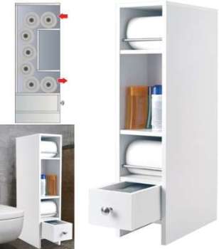 Meuble rangement wc distributeur rouleaux Meuble rangement wc distributeur