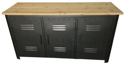 Promo : Buffet En Métal 3 Portes BAFER Declikdeco