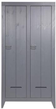 Armoire industrielle 2 portes en pin Til