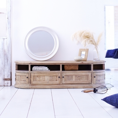 Meuble TV en pin 180 Celeste