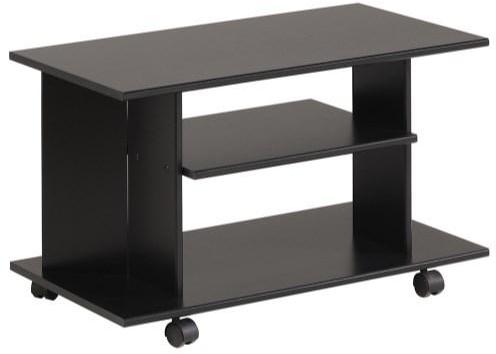 Meuble TV design sur roulettes coloris noir