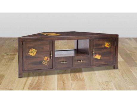 Meuble TV dangle TRAVEL - Bois de manguier - 2 po