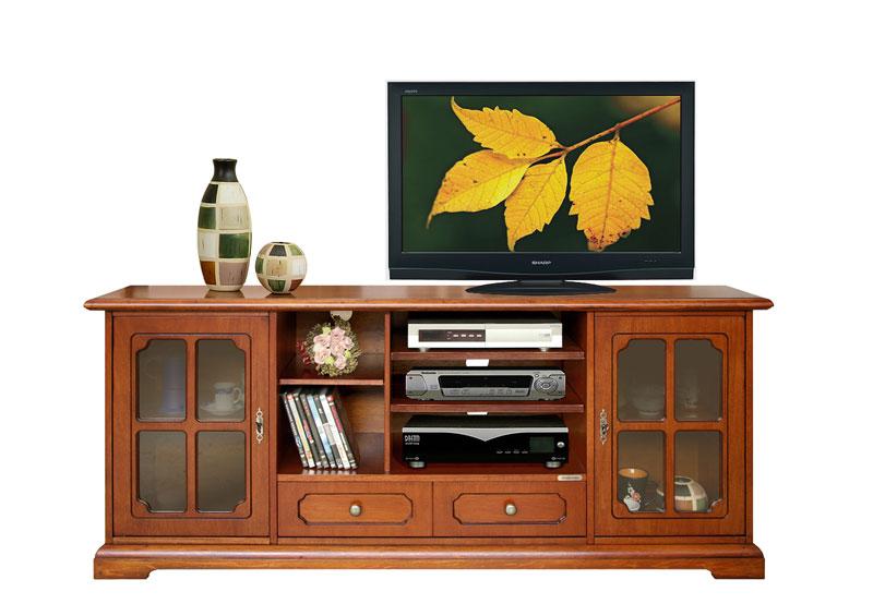 Meuble Tv Hi-fi LCD classique en bois