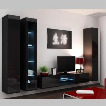 Ensemble meuble TV VISION noir ou blanc