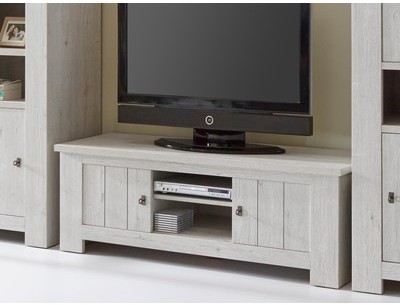 Meuble tv-hifi JANET 2 portes chêne pesaro